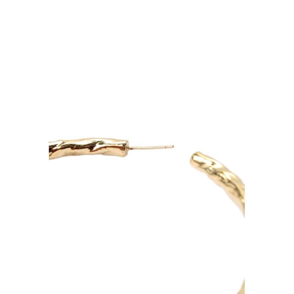 Jennifer Fisher Womens Gold Tone + 14K Posts Hailey Hoops 2.5" - Picture 4 of 7